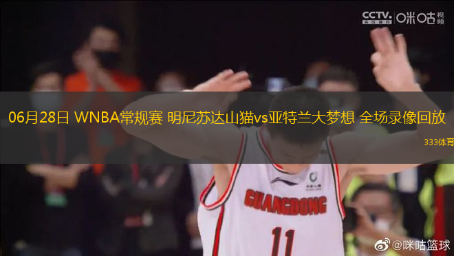 06月28日 WNBA常規(guī)賽 明尼蘇達山貓vs亞特蘭大夢想 全場錄像回放
